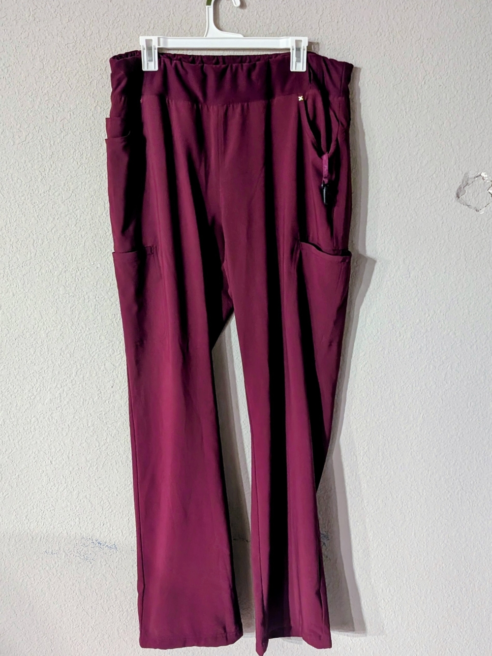 Cherokee Women's Wide-Leg Utility Pants in Wine